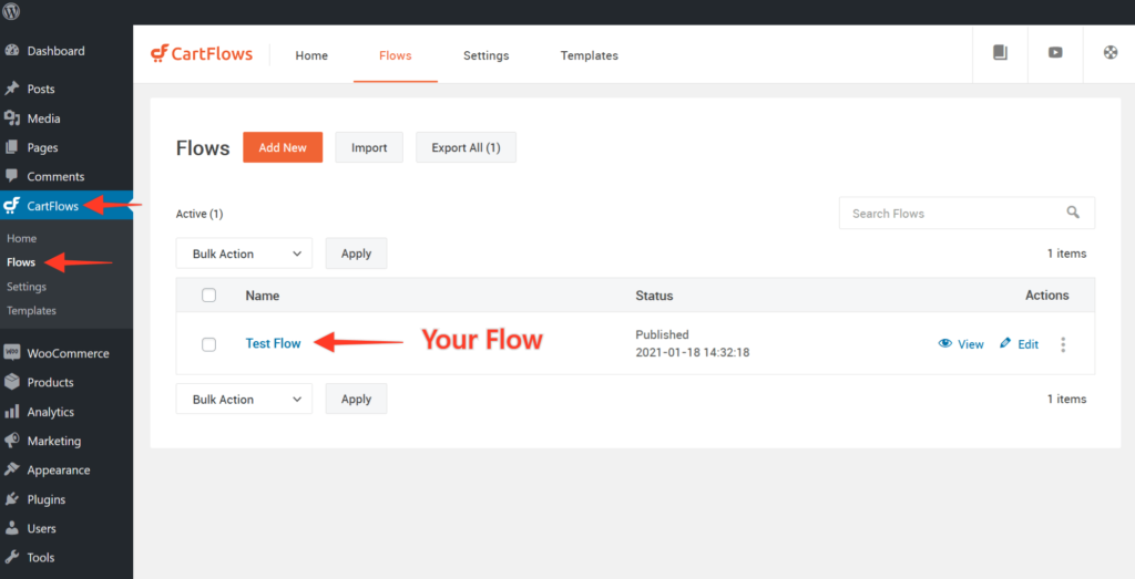 CartFlows Order Bump Conditional Redirect - 1