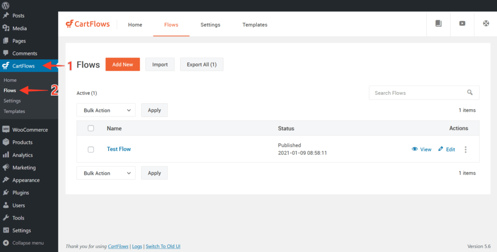 How to Import the Ready-Made Templates for Flows and Steps in CartFlows - 2