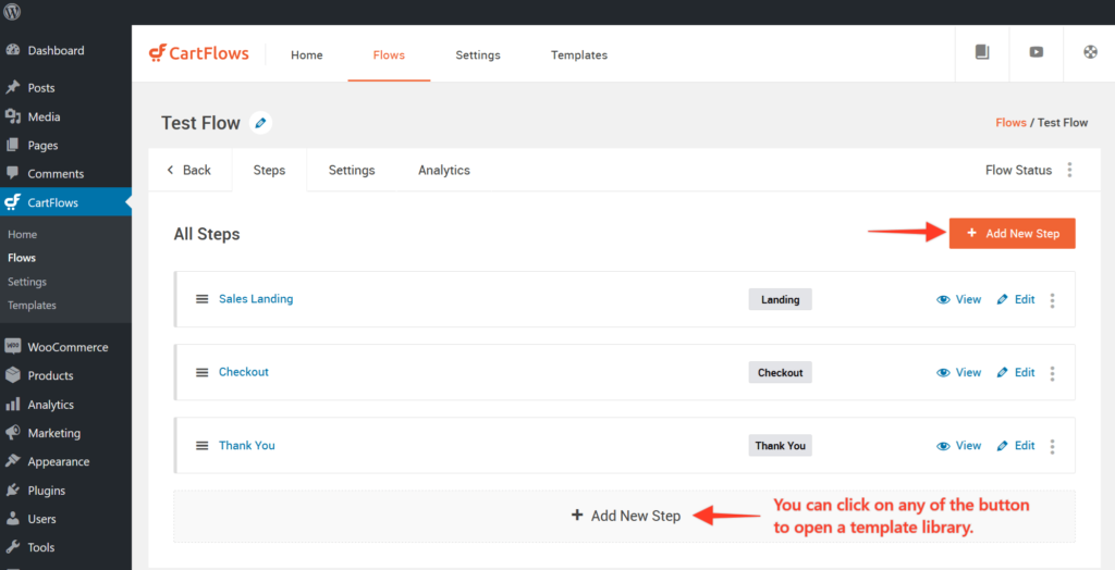 How to Import the Ready-Made Templates for Flows and Steps in CartFlows - 7