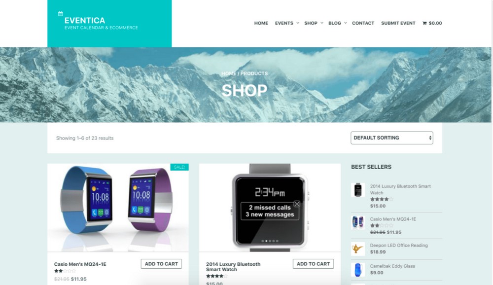 Eventica WooCommerce theme