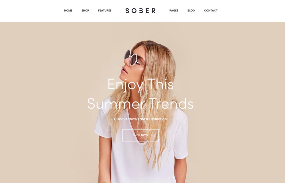 Sober Premium WooCommerce theme