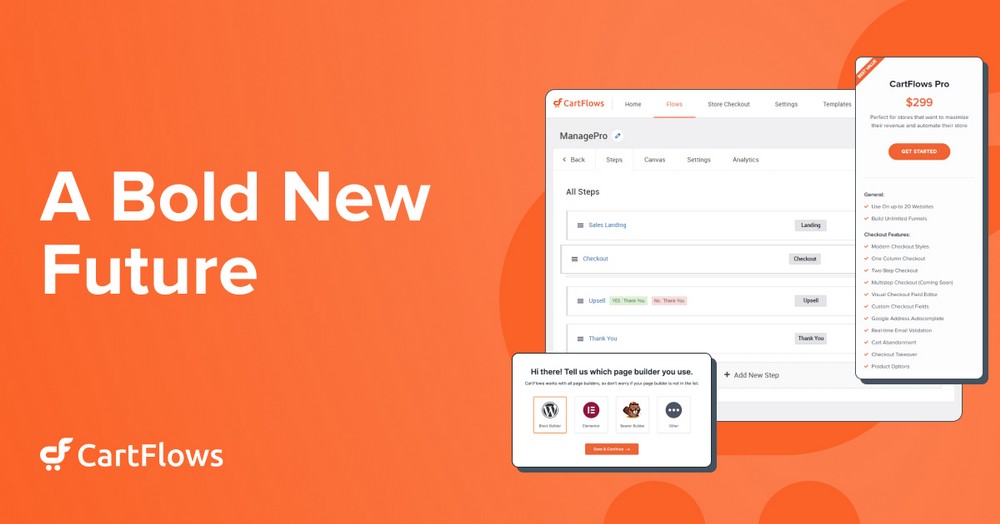 CartFlows new products and new features