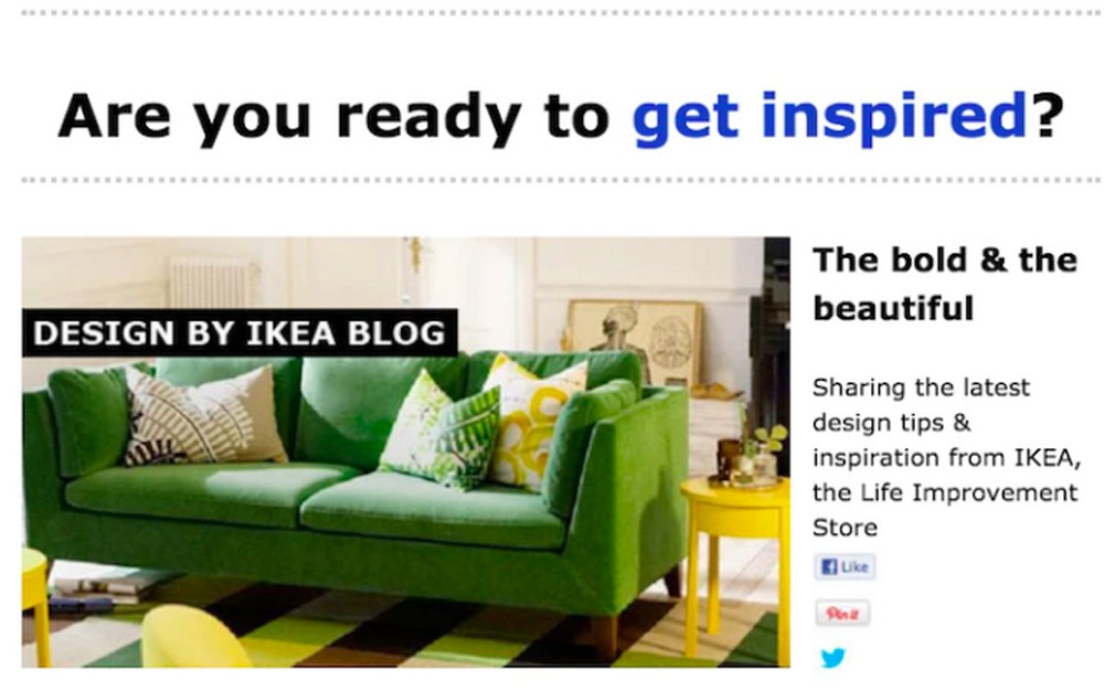 Ikea welcome email