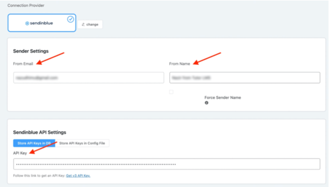 Email Test in the FluentSMTP dashboard